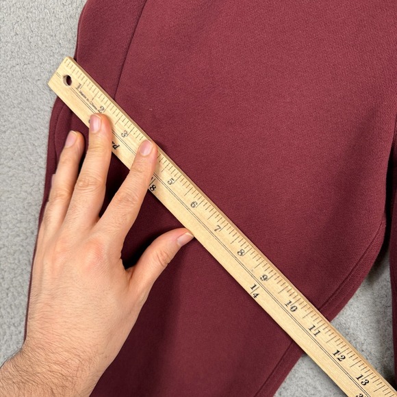 Lululemon Pants Womens 4 Burgundy Scuba High‎ Rise Joggers Lounge Running Yoga - Picture 8 of 11